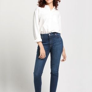 ABLE Clarissa High Rise Dark Worn Indigo Size 26